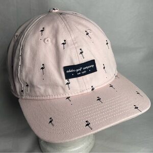 Adidas Golf Company Floppy Cap Navy Blue White Flamingos OSFM Adjustable Hat
